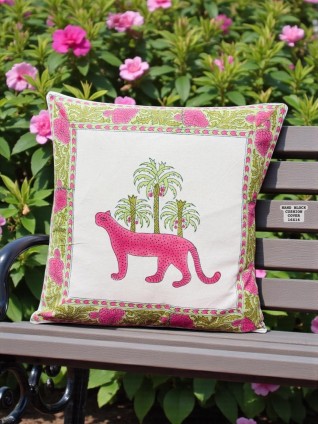 Multicolor Flower Hand Block Printed Cotton Table Cover-Jaipur Wholesaler