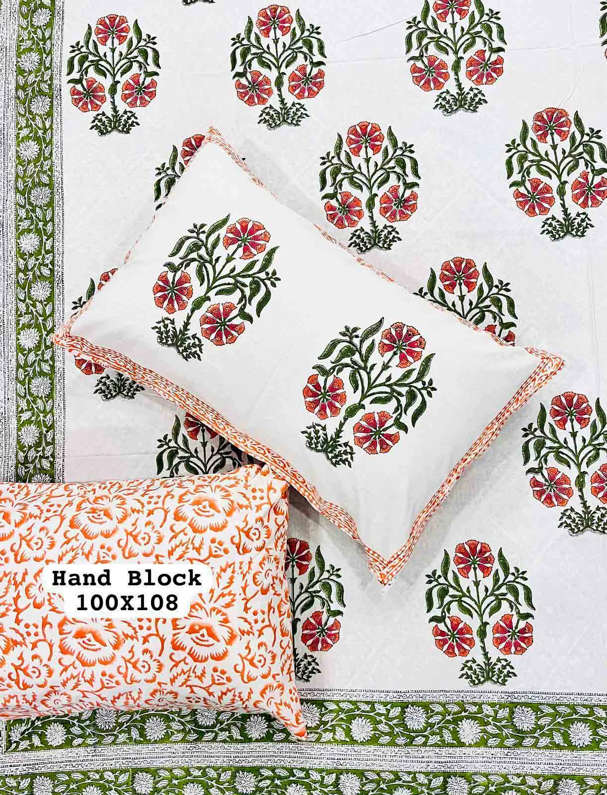 Pure Cotton Hand Block Print Bedsheet-Jaipur Wholesaler
