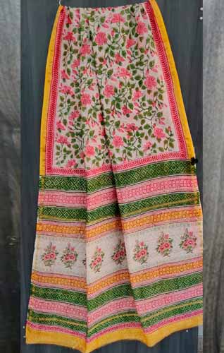 Silk saree with blouse piece 014-Jaipur Wholesaler