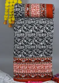 Multicolor Cotton Double Bed Jaipuri Quilt 90x100-Jaipur Wholesaler