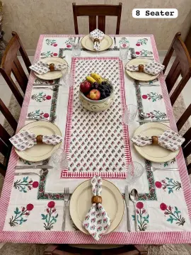 Printed Dining Table Cover With Napkins-Jaipur Wholesaler