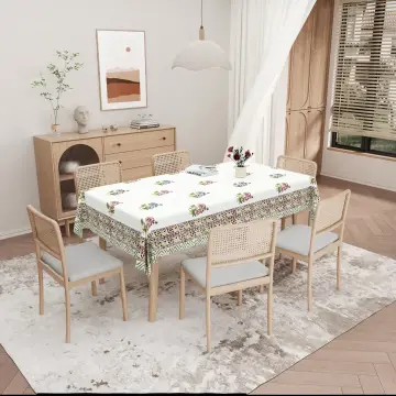 Multicolor Flower Hand Block Printed Cotton Table Cover-Jaipur Wholesaler