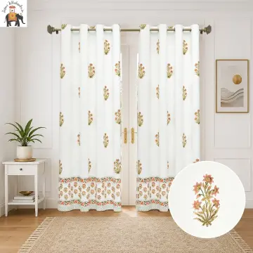 Multicolor Flower Hand Block Printed Cotton Table Cover-Jaipur Wholesaler
